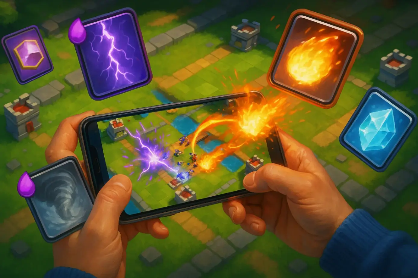 Как эффективно использовать заклинания в Clash Royale